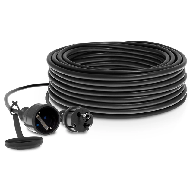 Dílenský gumový prodlužovací kabel, jednoduchá zásuvka PJ-PRO / Z / S / 40M / 3X2,5 / H05RR-F