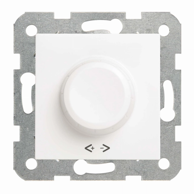 Dimmer rotativ RC 400W pentru lămpi fluorescente Viko Panasonic Karre, alb