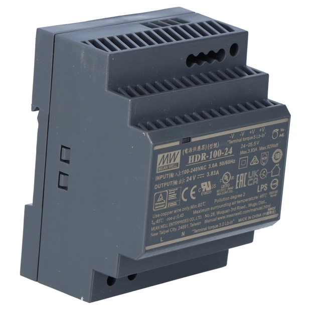 DIN-rail voeding 92W 24VDC