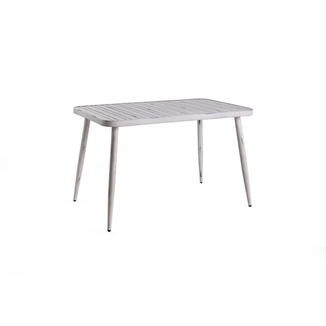 Dining Tables Home ESPRIT White Aluminum 120 x 75 x 75 cm