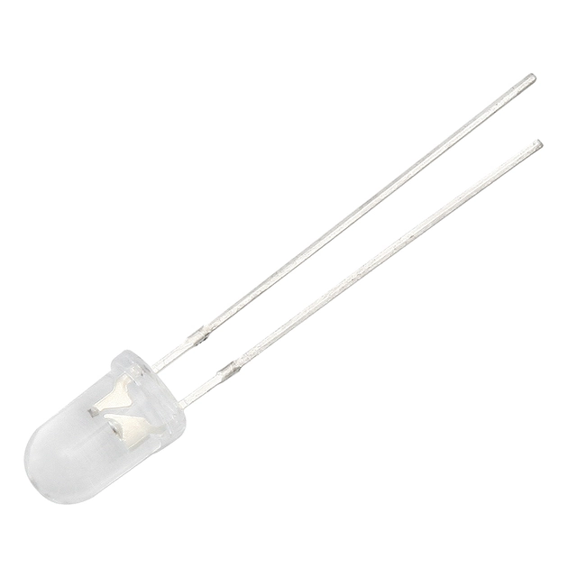 DIODA LED  5mm 12V ŻÓŁTA clear 1 Sztuka