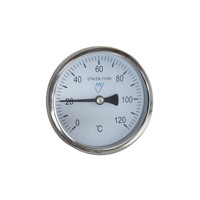 Direkte termometer med en brønd 0-120°C, L=100 mm bimetallisk Prematlak