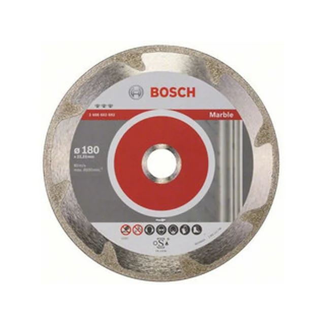 Disc de tăiere cu diamant Bosch Best for Marble 180 x 22,23 mm
