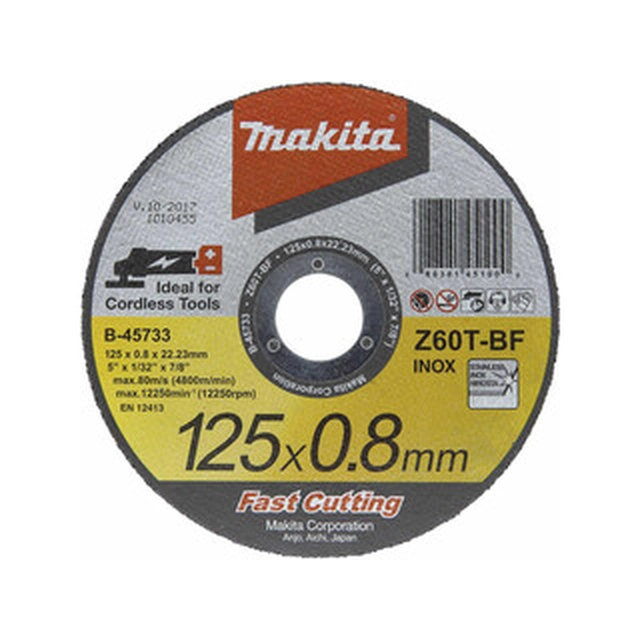 Disc de tăiere Makita 125 x 22,23 x 0,8 mm