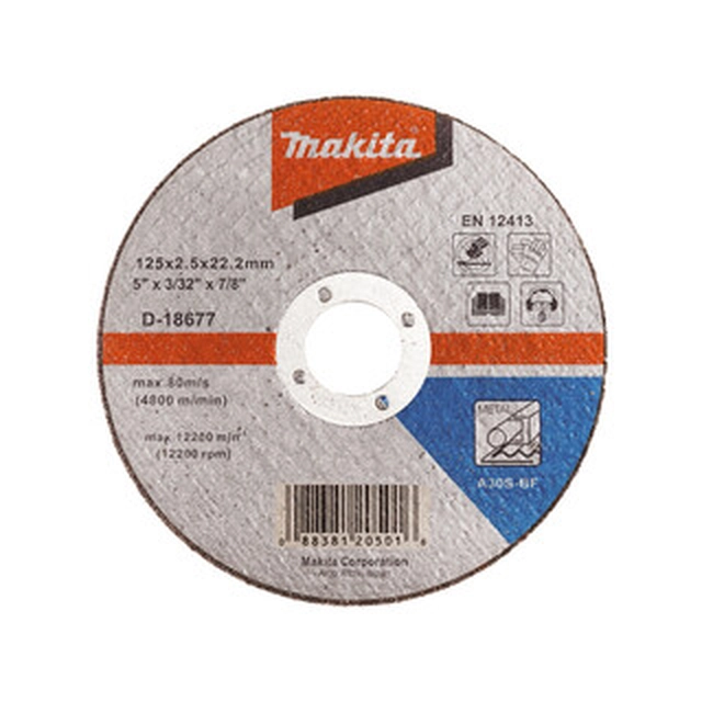 Disc de tăiere Makita 125 x 22,23 x 2,5 mm