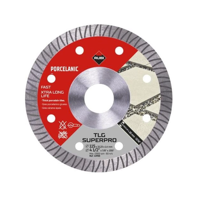 Disc diamant Rubi TLG pentru gresie 115 mm