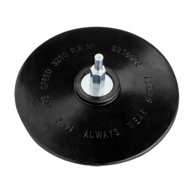 DISC WITH VELCRO 125 MM WITH PIN 6 MM