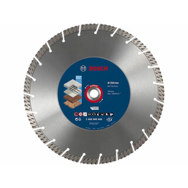 Disco da taglio diamantato universale Bosch Expert 350 x 25,4 mm