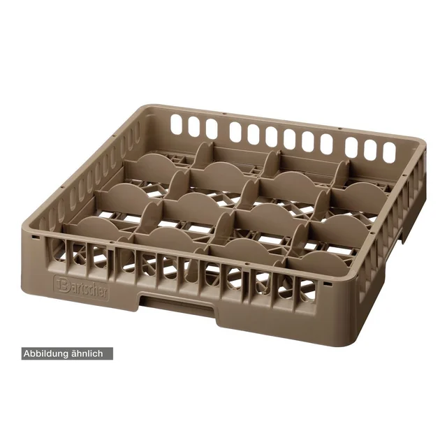 Dishwasher basket for glasses 16 Partitions 500x500mm Bartscher 5321