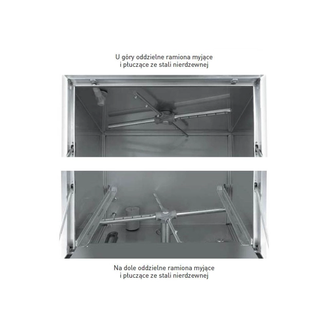 Dishwasher evaporator 50x50 - electromechanical control - 400 V with drain pump