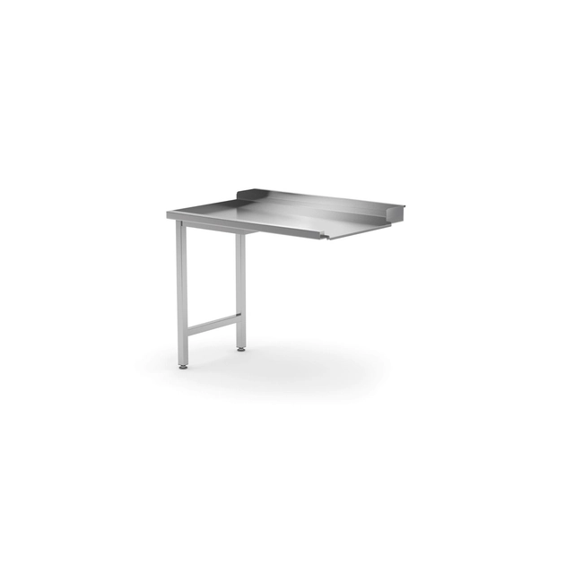 Dishwasher unloading table on two legs - left | 1200x700x850 mm