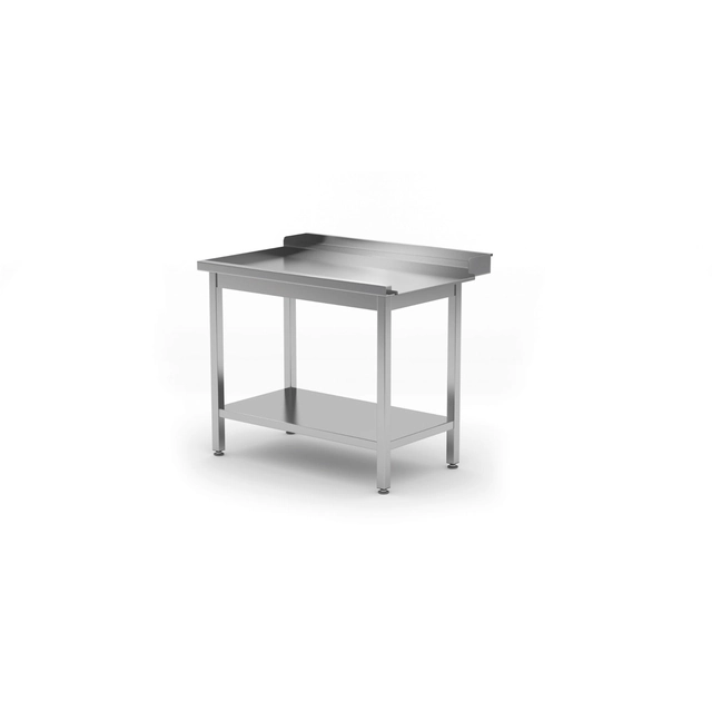 Dishwasher unloading table with shelf - left | 1000x760x850 mm
