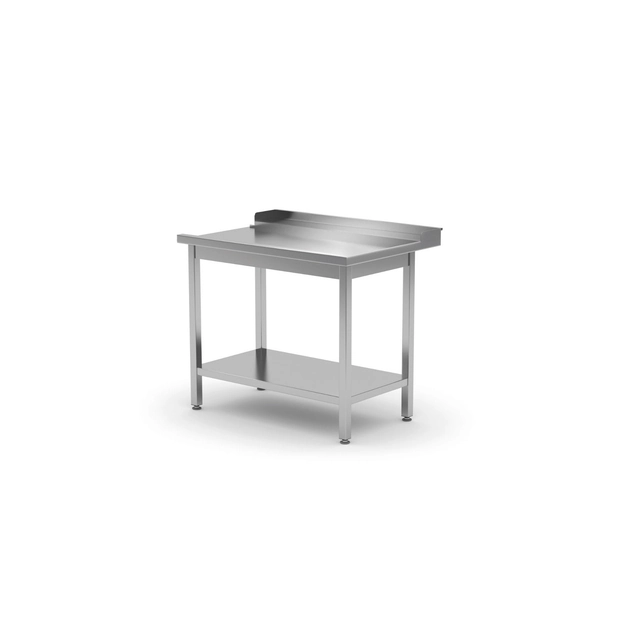 Dishwasher unloading table with shelf - right | 1400x700x850 mm