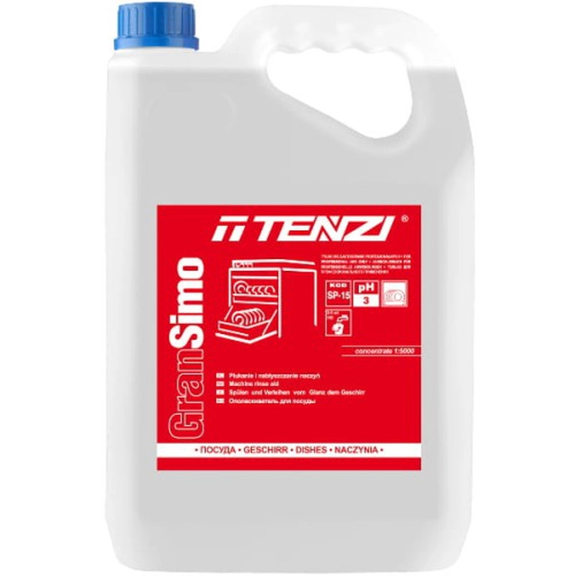 Dishwashing liquid for rinsing and polishing 5l Tenzi Gran Simo SP-15