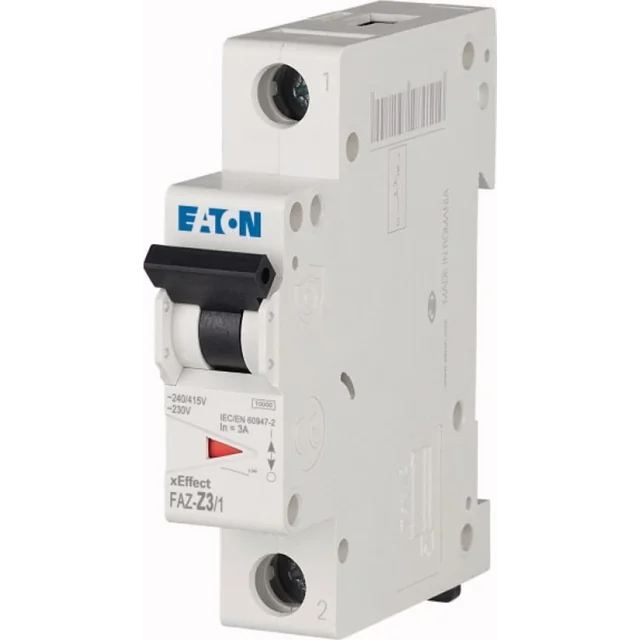 Disjoncteur Eaton 1P Z 3A 15kA CA FAZ-Z3/1 278621