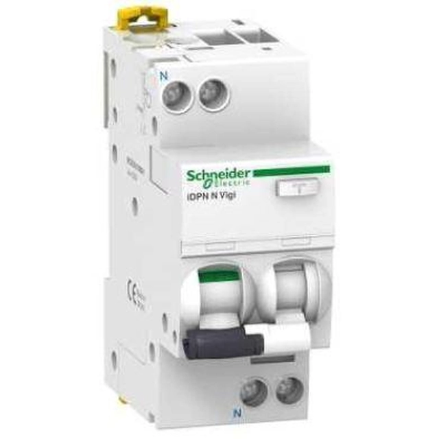 Disjuntor de corrente residual Schneider com membro de sobrecorrente 20A 30mA AC tipo 1-polowy +N - A9D31620