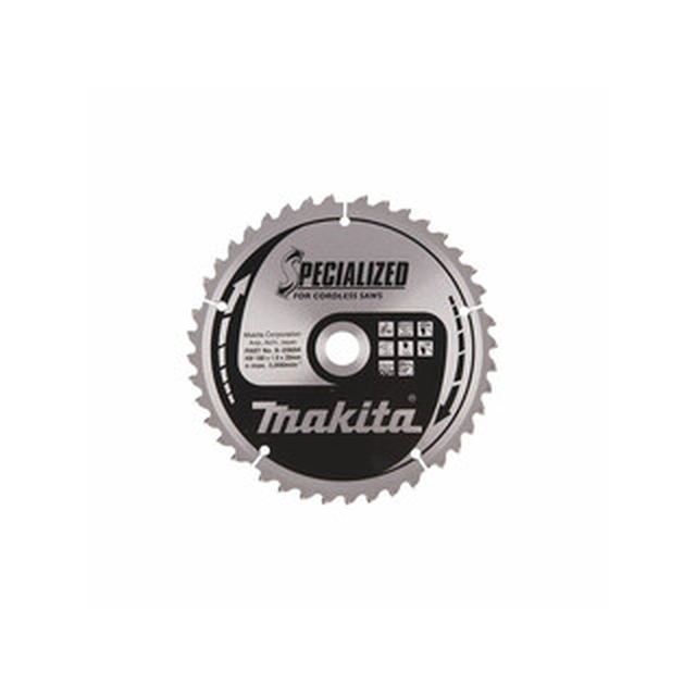 Δισκοπρίονο Makita 190 x 20 mm | αριθμός δοντιών: 40 db | Πλάτος κοπής: 1,9 mm