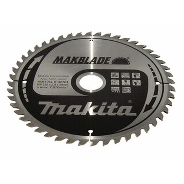 Δισκοπρίονο Makita 216 x 30 mm | αριθμός δοντιών: 48 db | Πλάτος κοπής: 2,4 mm