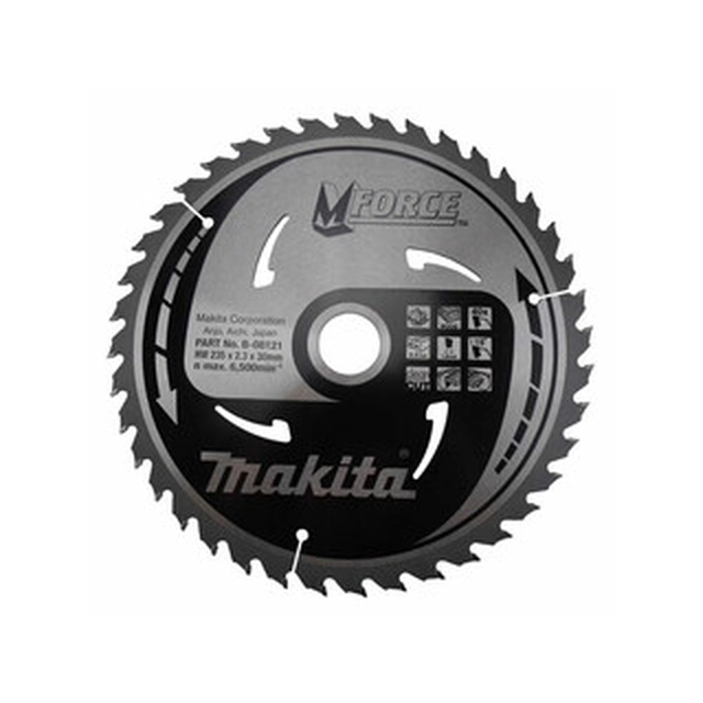 Δισκοπρίονο Makita 235 x 30 mm | αριθμός δοντιών: 40 db | Πλάτος κοπής: 2,3 mm