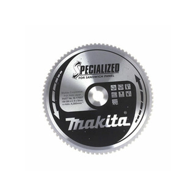 Δισκοπρίονο Makita 355 x 30 mm | αριθμός δοντιών: 80 db | Πλάτος κοπής: 2,6 mm