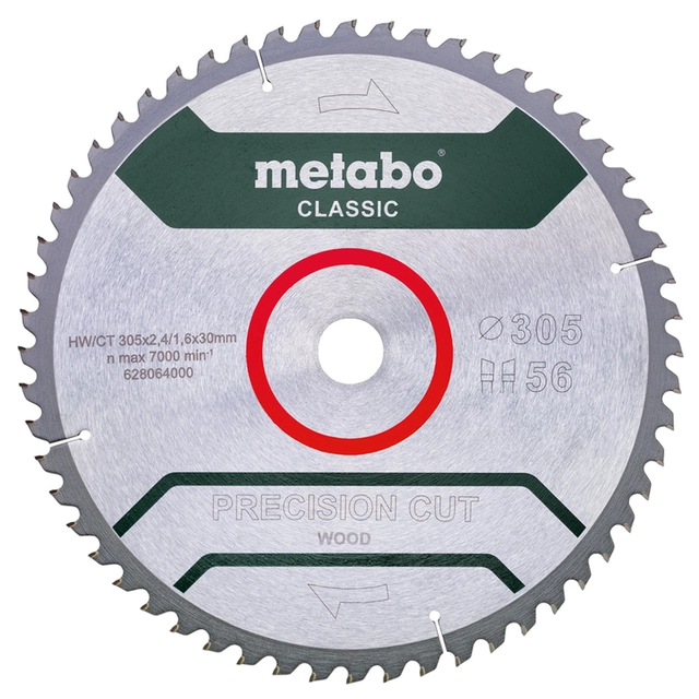 Δίσκος κοπής ξύλου Metabo (628064000), 305 χμμ,1 τεμ