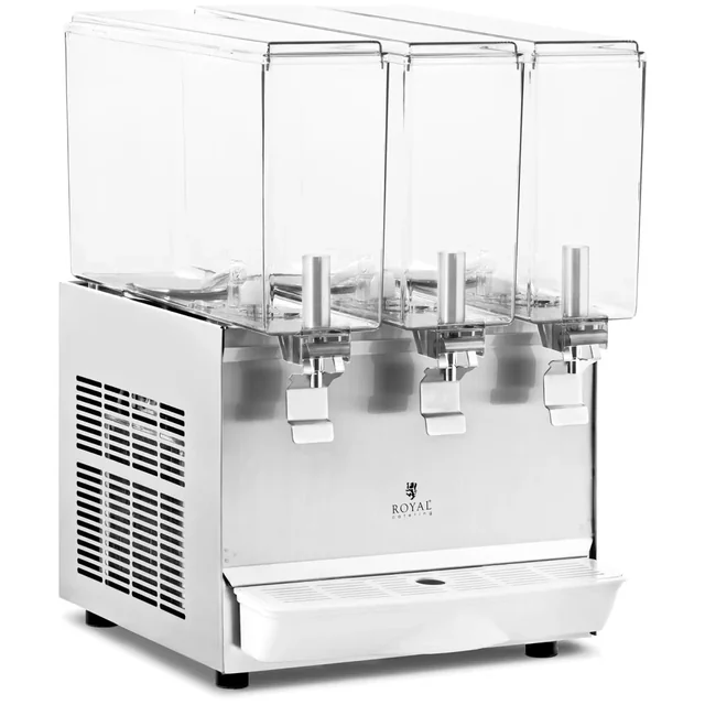 Dispensador de bebidas 3x10L con refrigeración | RC-JDD03