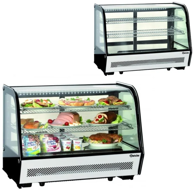 Display multifuncional de refrigeração 160l 2-12 °C Bartscher 700203g