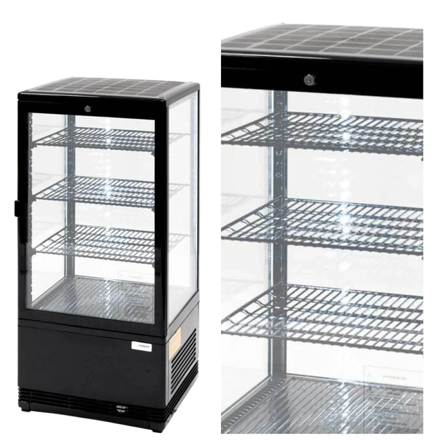 Display Refrigeración 78l Led Negro Stalgast 852174