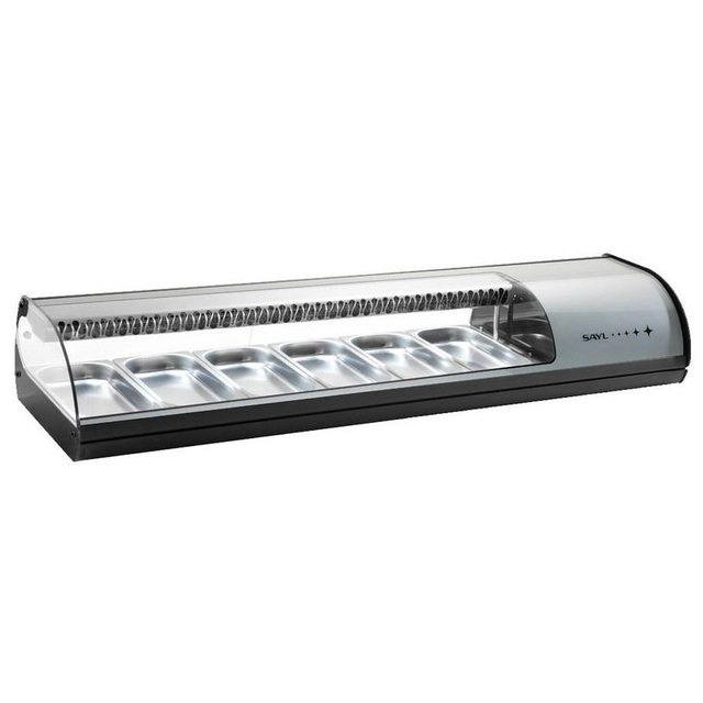 Display sushi frigorific 10x Gn 1/3 Silver Sayl Vs10a