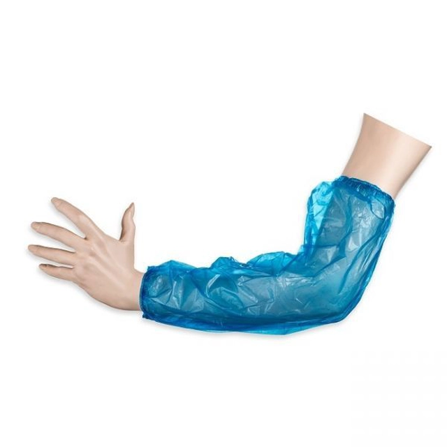 Disposable PE sleeve 40 x 20 cm 100 pcs - blue
