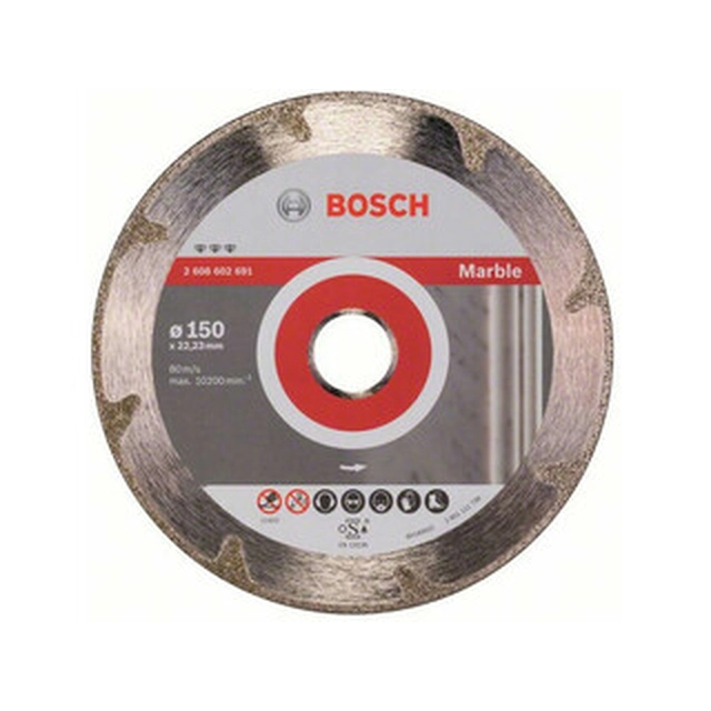 Disque à tronçonner diamanté Bosch Best for Marble 150 x 22,23 mm