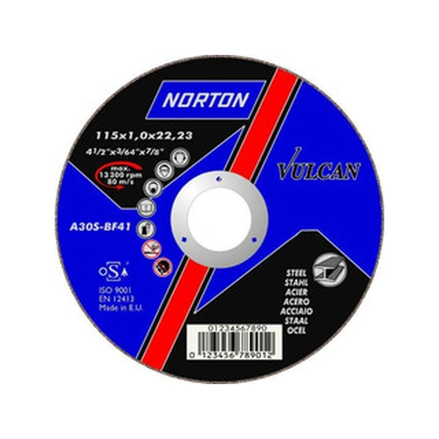 Disque à tronçonner Norton 125 x 22,23 x 2 mm