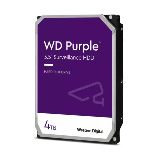 Disque dur interne WD, violet 4TB SATA-III 5400RPM 256MB - WD43PURZ