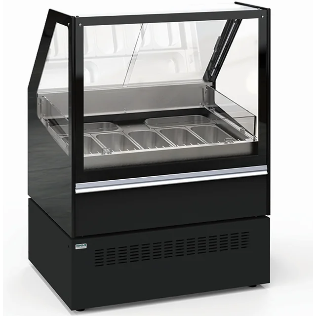 Distributeur de glace | vitrine de glaces | restaurateur | Gelato VG 7 | 7 cuvettes | 1000x765x1360 mm