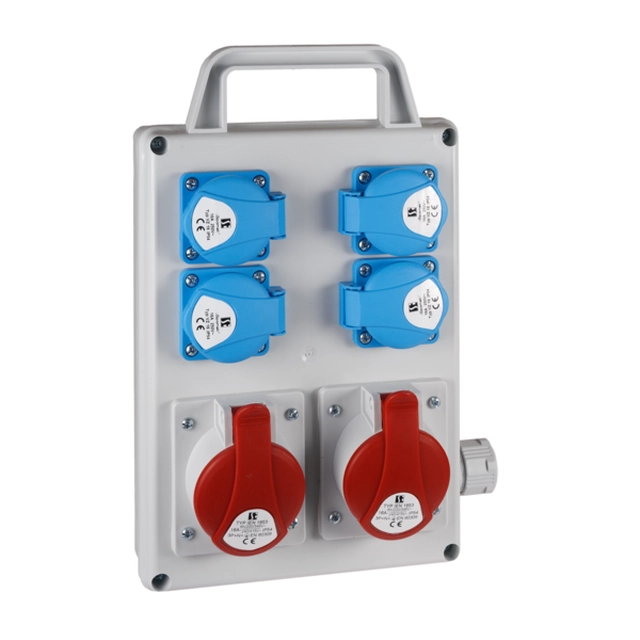 DISTRIBUTION CABINET ROS-SLIM 2 * 16A 4P, 4X250V WITH A HOLDER
