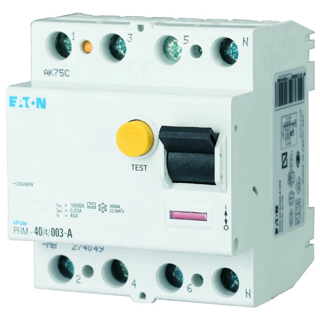 Disyuntor de corriente residual PFIM PFIM-100/4/01-A