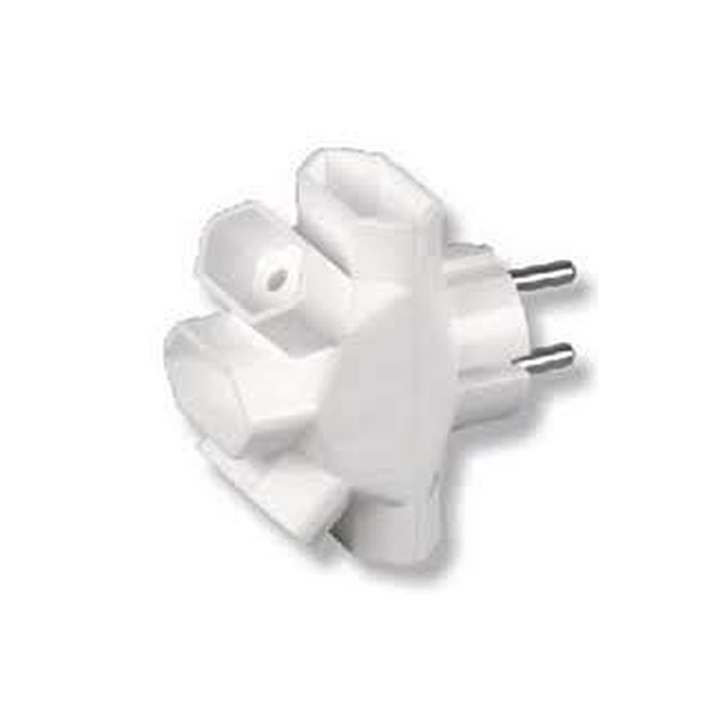 Divisor de plug-in Timex 5xEuro branco R-5