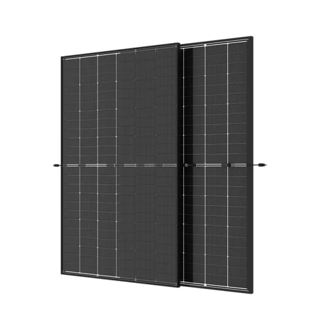 Divpusējs fotoelementu saules elektrostacijas modulis Trina Solar N-Type Vertex S+, TSM-NEG9R.27 440W Clear Aizmugure caurspīdīga aizmugure