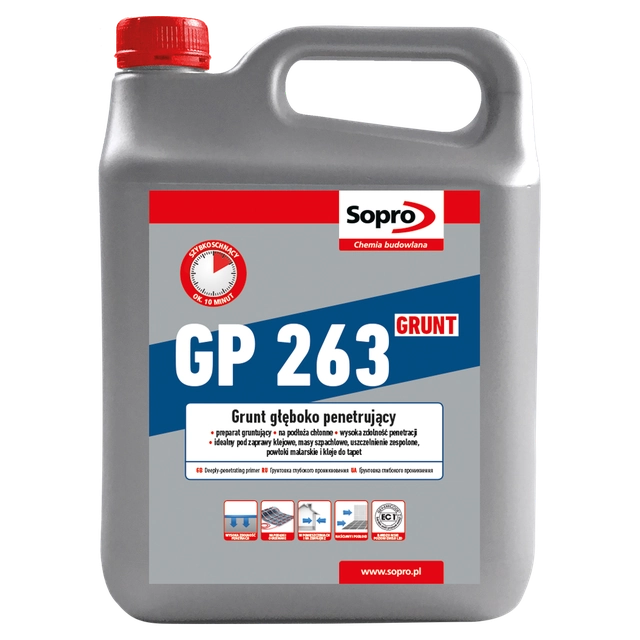 Djupt penetrerande primer GP 263 Sopro 4 kg