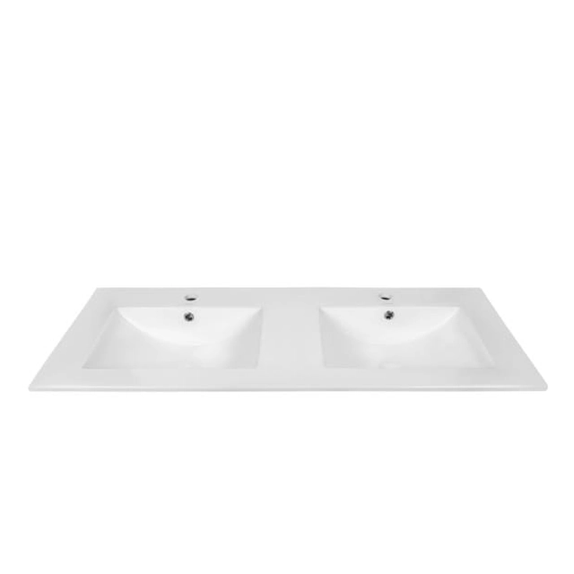 Dobbelt håndvask forsænket i bordpladen Kerra KR 120 Twin
