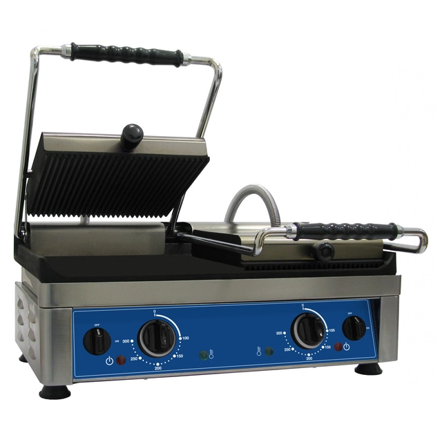 Dobbeltkontaktgrill 520x230 glat plade PG57L | Amitek