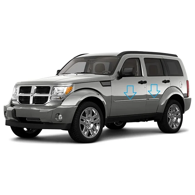 Dodge Nitro 2007-2012 - Προστατευτικές λωρίδες πλαϊνής πόρτας χρωμίου