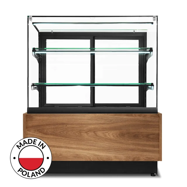 Dolce Visione Premium Breve refrigerated confectionery display case 1300 | illuminated plinth | reduced version | 1300x670x1110+/-10 mm