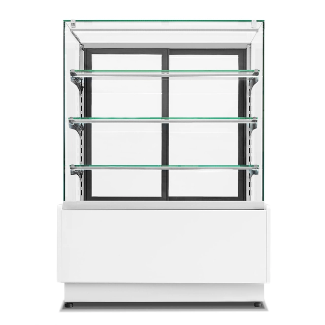 Dolce Visione Premium refrigerated confectionery display case 900 | stainless steel interior | 900x690x1300 mm