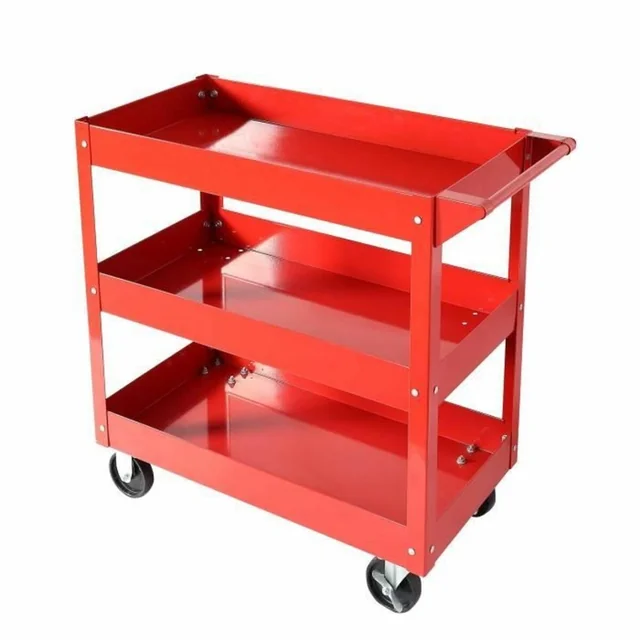 Domac Red tool trolley 3 Shelves