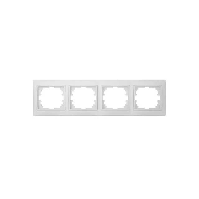 DOMO 01-1490-002 bi Moldura horizontal quádrupla, branca