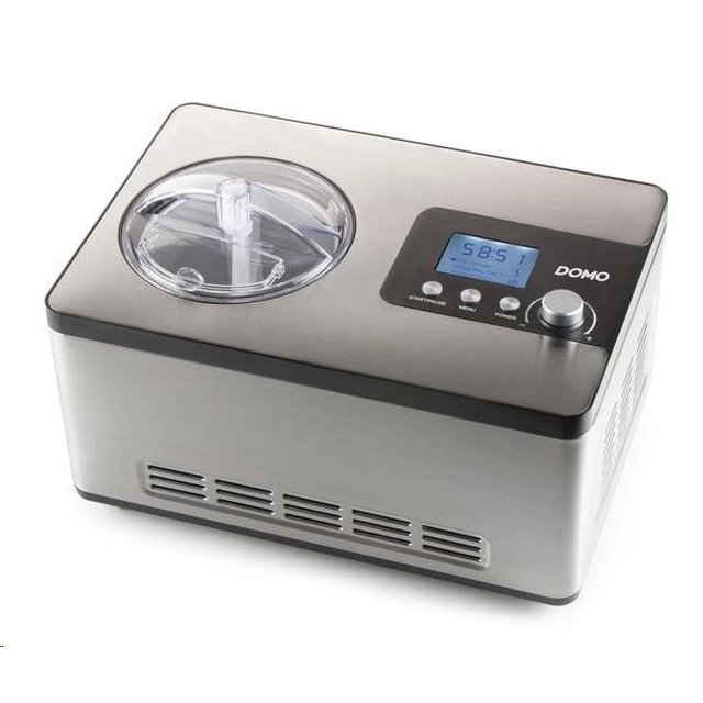 Domo DO9207I Compressor ice cream maker stainless steel, 2l, thermostat