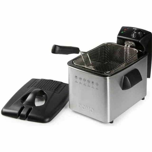 DOMO Fryer DO465FR 4 L 3000 W Ezüst acél