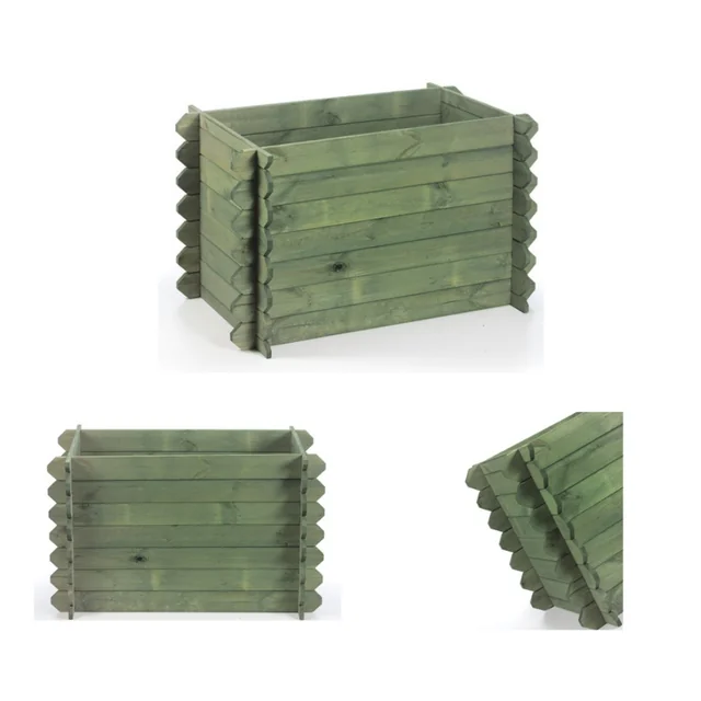 Donica donice ogrodowe BRD 57,5x115x60 impregnowany zielony zielnik