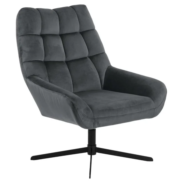 Donkergrijze Paris fauteuil